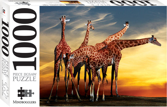 Giraffes Open Air Zoo 1000 Piece Jigsaw