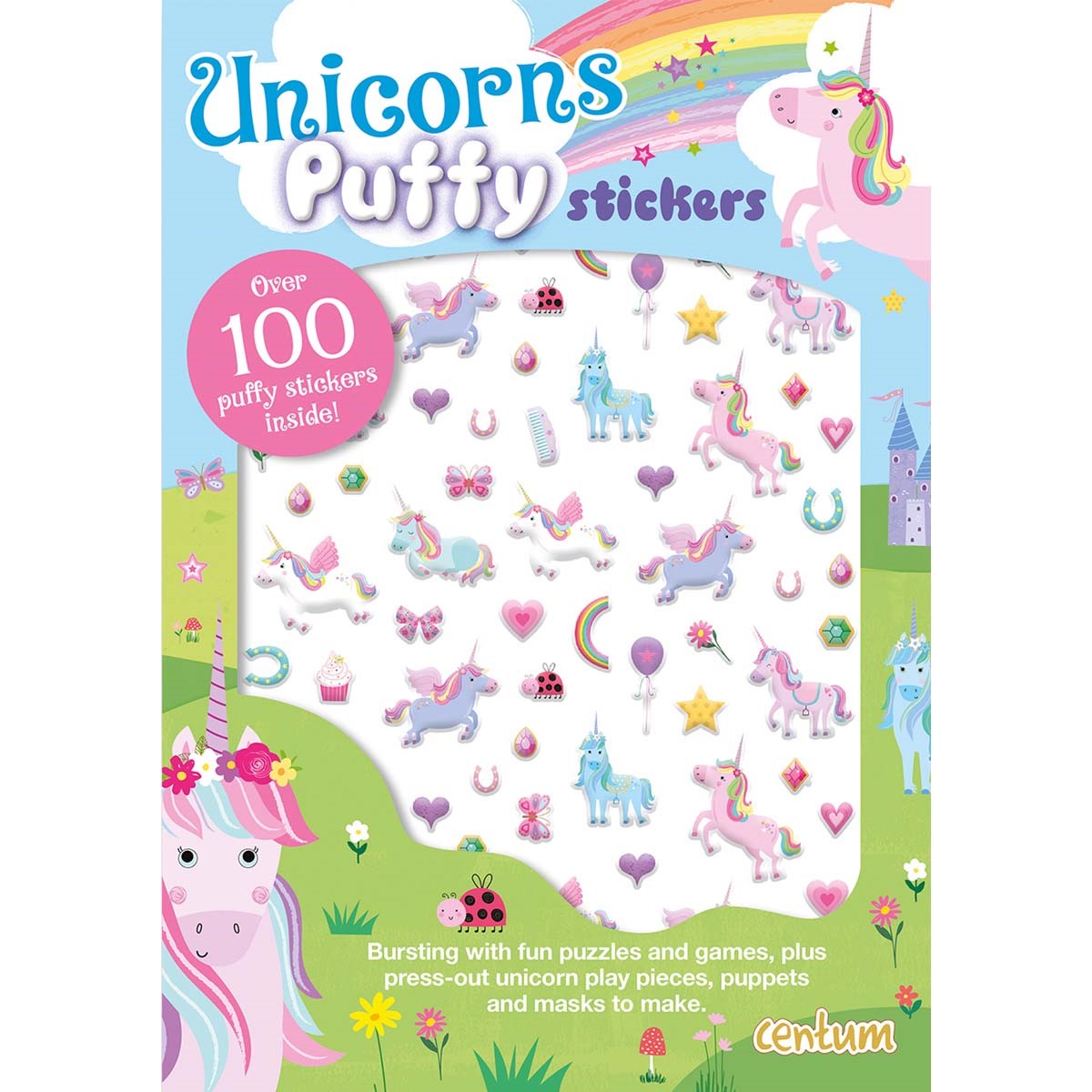 Unicorns Puffy Stickers