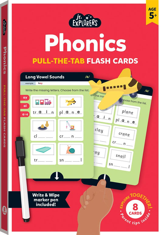 Phonics Pull-the-Tab Flash Cards