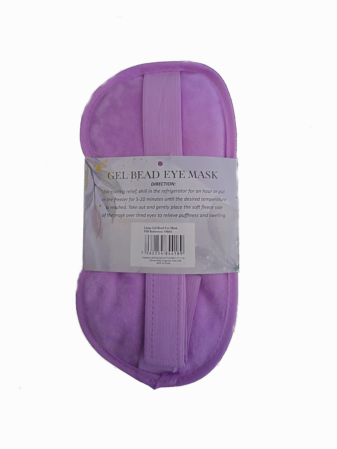 Purple Gel Bead Eye Mask