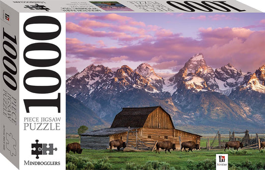 Moultan Barn, Wyoming USA 1000 Piece Jigsaw Puzzle
