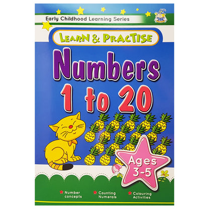 Learn & Practice Workbook Numbers 1 to 20 Ages 3-5