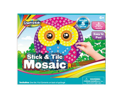 Stick & Tile Mosaic Owl