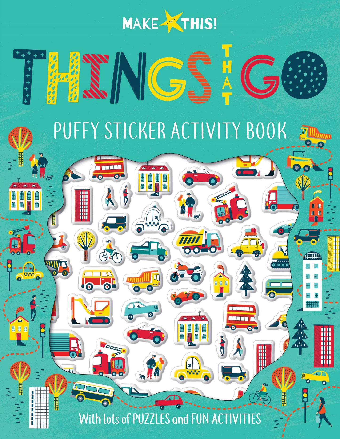Things That Go Puffy Sticker Activity Book