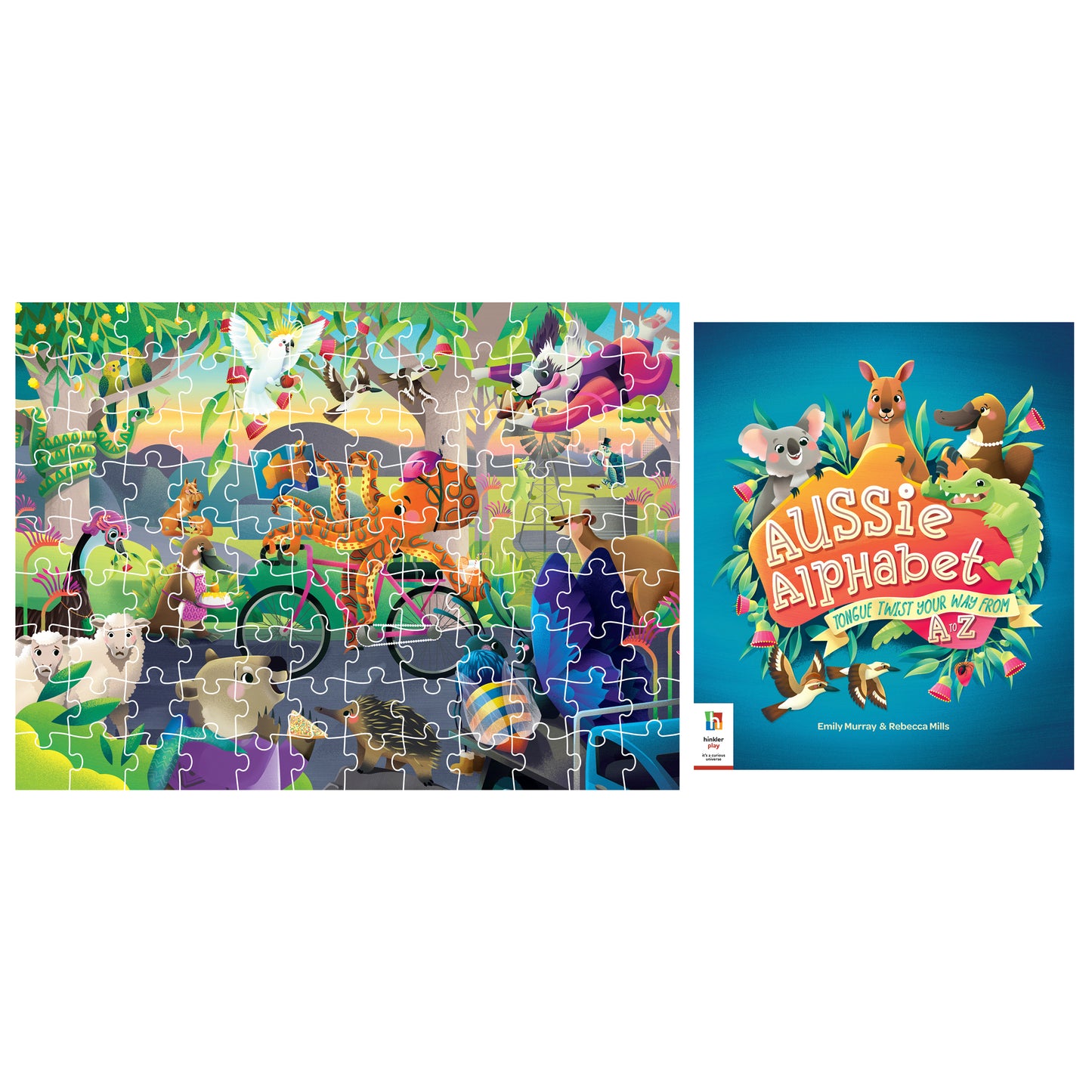 Aussie Alphabet Book and 100pc Jigsaw