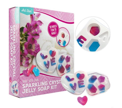 Make Your Own Sparkling Crystal Jelly Soap Kit