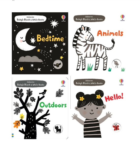 Baby's Black & White Board Book Collection Set 4
