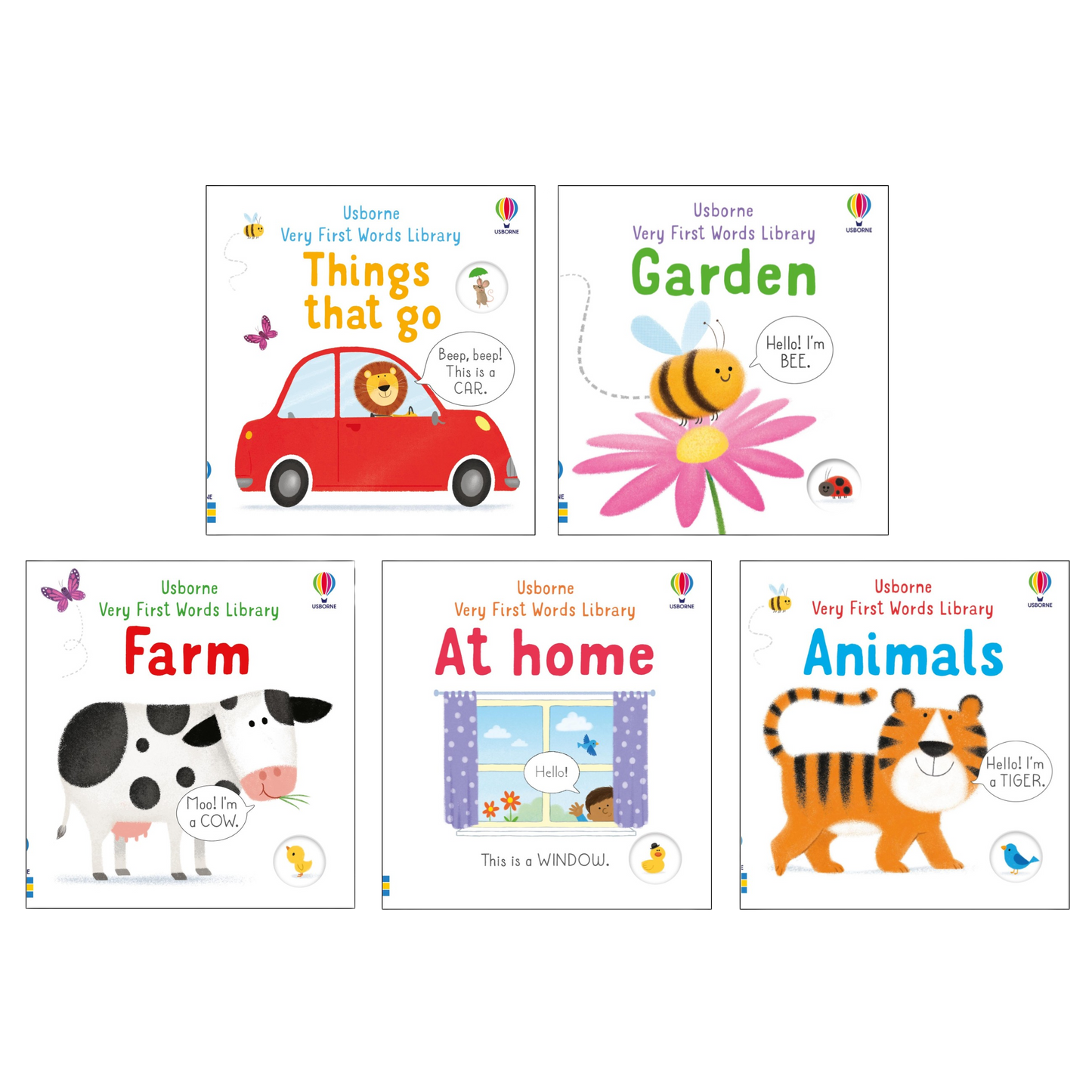 Very First Words Library Board Book Set 5