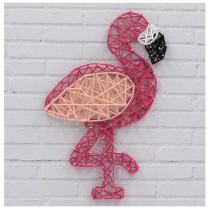 Make Your Own String Art Flamingo