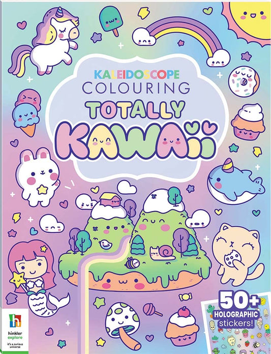 Kaleidoscope Sticker Colouring Totaly Kawaii