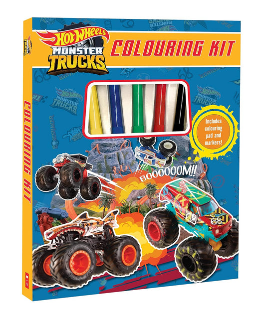 Hot Wheels Monster Trucks Colouring Kit