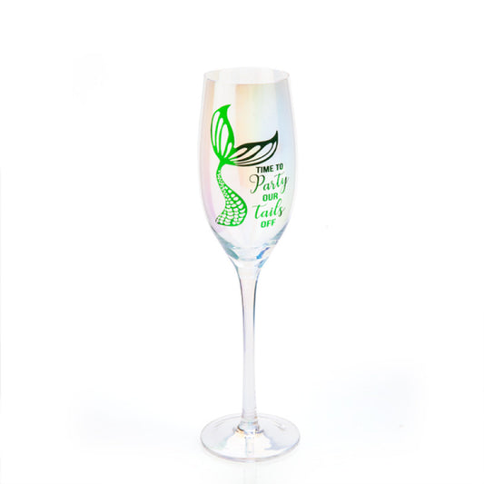 Party Tails Tallulah Aurora Champagne Flute