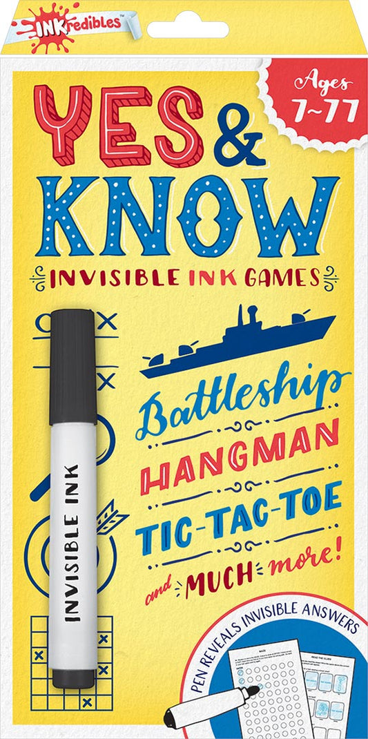 Yes & Know Invisible Ink Game Book