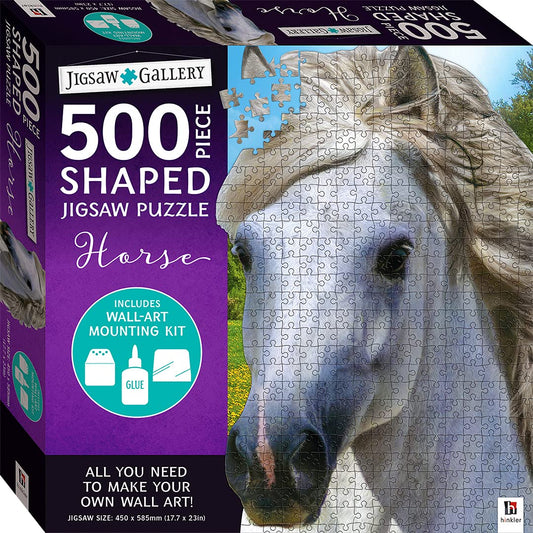 Shaped 500pc Jigsaw Gallery Kit - Horse