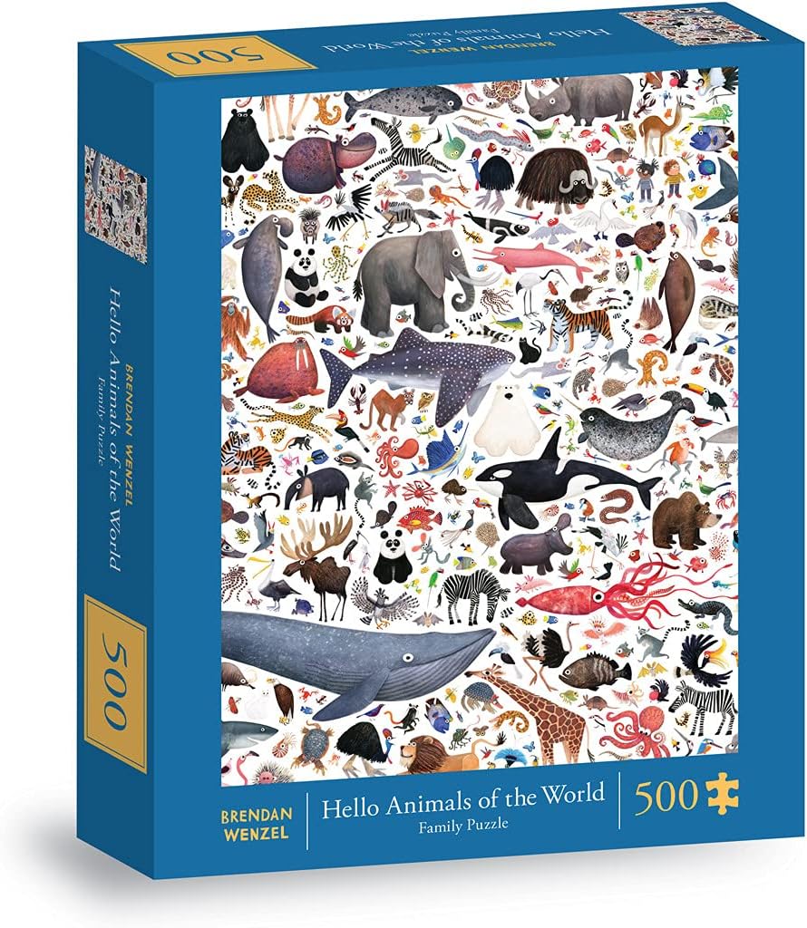 Hello Animals of World 500pc Jigsaw Puzzle