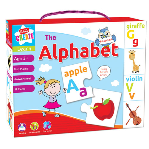 Kids Create Learn: Alphabet 52pc